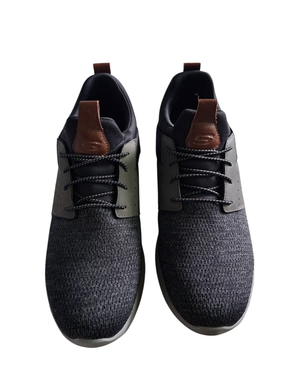 Skechers Men's Black Knit Sneakers